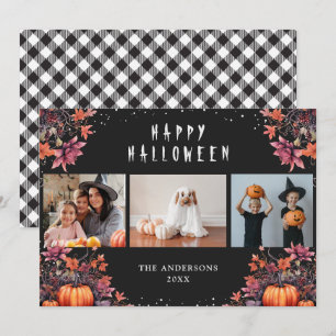 Citrouilles 3 Photo Happy Halloween Cartes