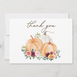 Citrouilles d'automne et fleurs boho Merci