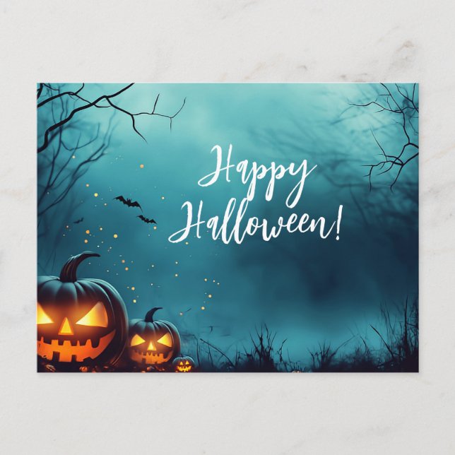 Citrouilles déplaisants par carte de voeux Hallowe (Devant)