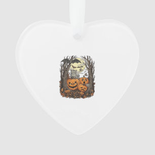 Citrouilles d'Halloween Chat Gris Chauve-Souris Pl