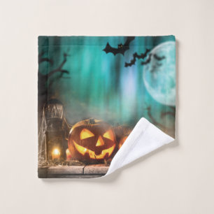 Citrouilles d'Halloween et chauves-souris