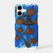 Citrouilles et chapeau de sorcière d'Halloween eff