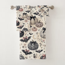 Citrouilles et chauves-souris de Halloween gothiqu