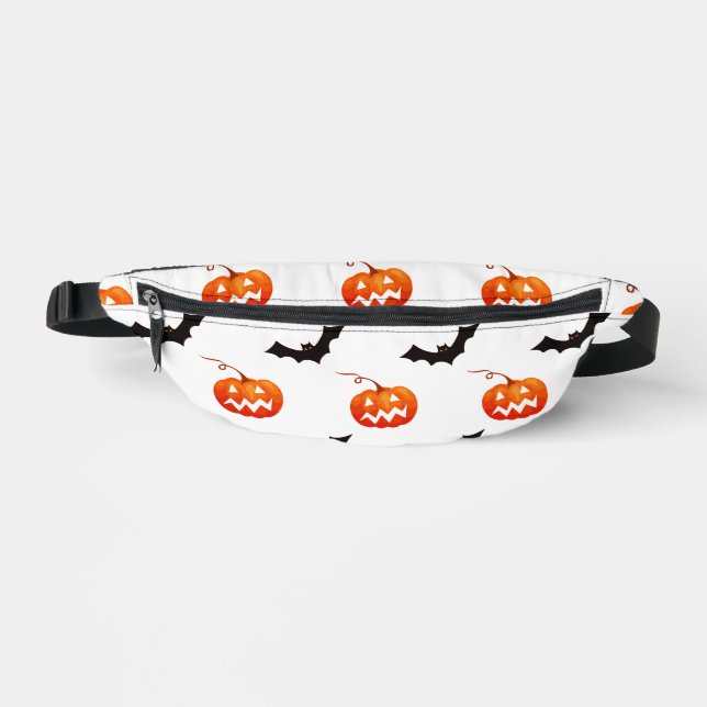Citrouilles et chauves-souris d'Halloween, Trou ou (Recto)