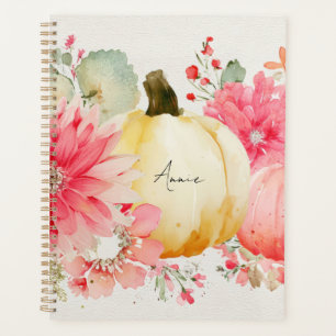 Citrouilles et fleurs d'automne
