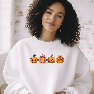 Citrouilles mignons Automne Halloween Sweatshirt c