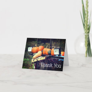 Citrouilles sur le camion Carte de remerciements d