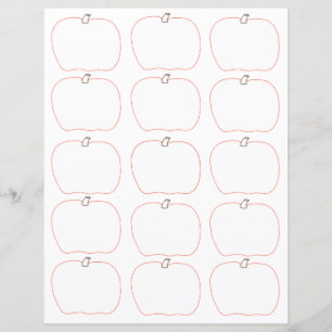 Citrouilles vierges Dessin Visage Halloween papier