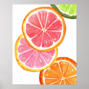 Citrus 16 X 20 Watercolor Art Print