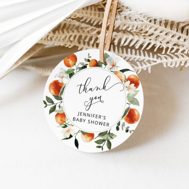 Citrus baby shower favour tag (Creator Uploaded)