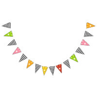 Citrus Black + White Stripe Twotti Fruity Birthday