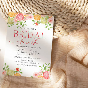 Citrus Bliss Bridal Shower-Fresh & Fruity Party Invitation