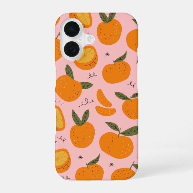 Citrus Bloom iPhone 16 Case (Back)