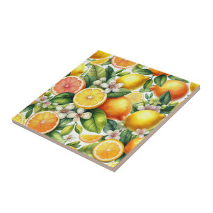 Citrus Bloom Tile