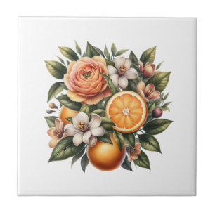 Citrus Blossom Delight Tile