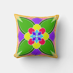 Citrus Breakfast Reversible Throw Pillow