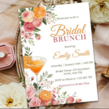 Citrus Bridal Brunch Invitation Template, Citrus