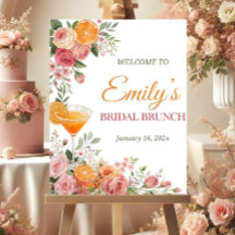 Citrus Bridal Brunch Welcome Sign Template, Citrus