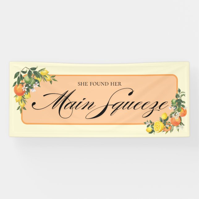 Citrus Bridal Shower Banner (Horizontal)