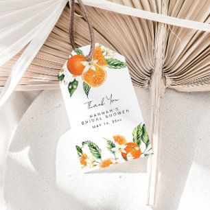Citrus Bridal Shower Favour Tag