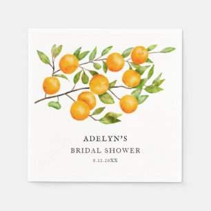 Citrus Bridal Shower Summer Napkin