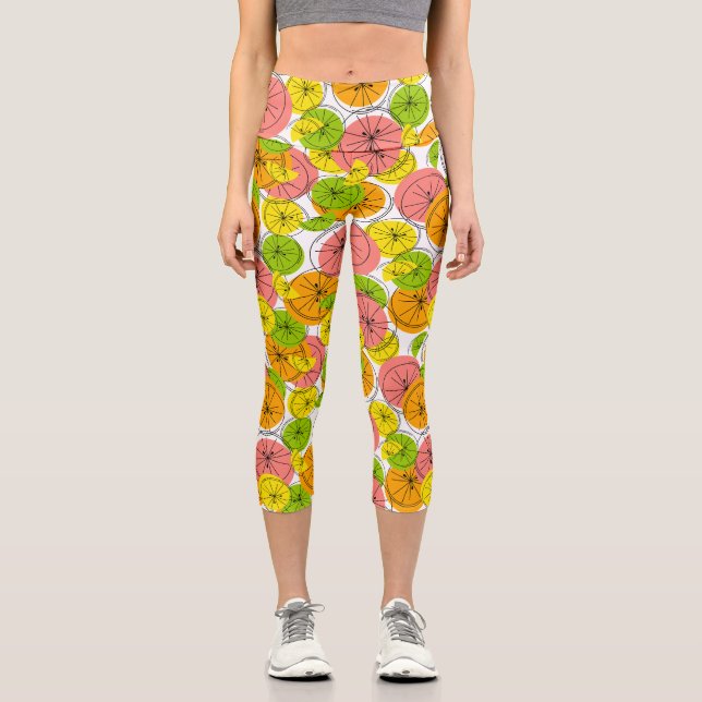 Citrus Capri Leggings (Front)