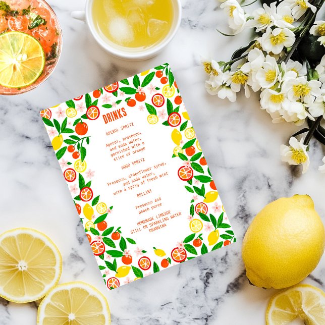 Citrus Celebration CUSTOM DRINKS Summer Fruit Menu (Citrus Celebration CUSTOM DRINKS Cocktails Summer Fruit Lemon Orange Menu
)