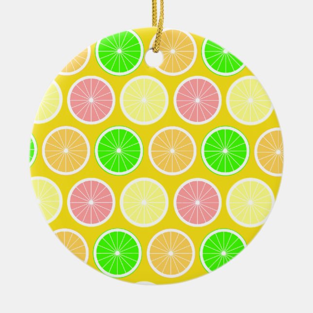 Citrus Ceramic Ornament (Front)