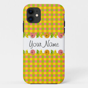 Citrus Check 'Name' iPhone 5 case vertical