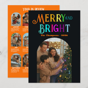 Citrus Cheer "Year in Review" Photos Christmas Holiday Card