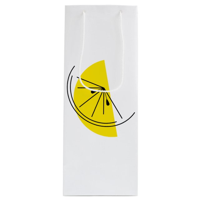 Citrus Citron cadeau sac vin (Devant)