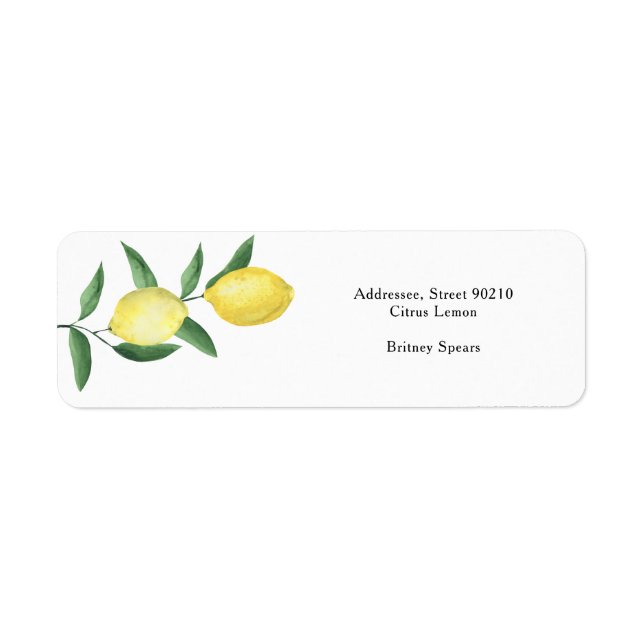 Citrus citron - douche nuptiale (Devant)