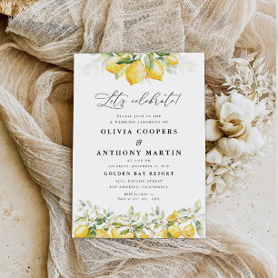 Citrus Citron Faire-part de mariage
