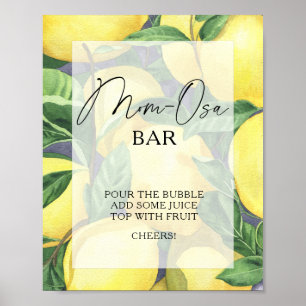Citrus citrons - Affiche de bar Mon-osa