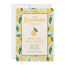 Citrus Citrus Squeeze Été Anniversaire Invitation