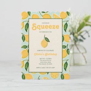 Citrus Citrus Squeeze Été Anniversaire Invitation