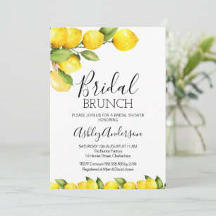 Citrus Citrus Thème nuptiale de douche Invitation