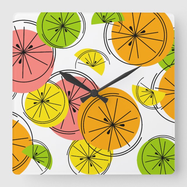 Citrus clock square (Front)