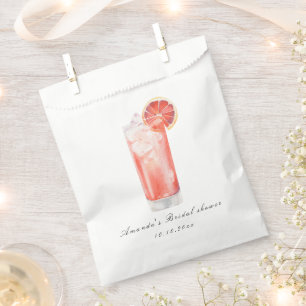 Citrus Cocktail Bridal Shower Favour Bag