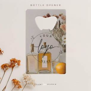 Citrus Cocktails Boho Flowers Credit Card Bottle Opener