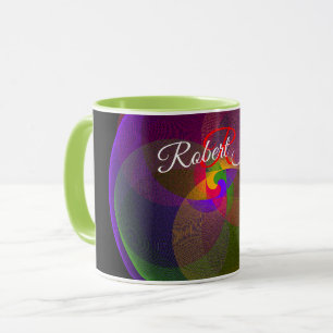Citrus Color Blend Geometric Coffee Mug