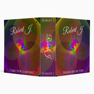 Citrus Color Blend Geometric Virtue Binder