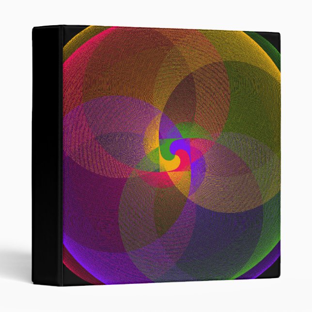 Citrus Colour Geometric Blend Binder (Front/Spine)