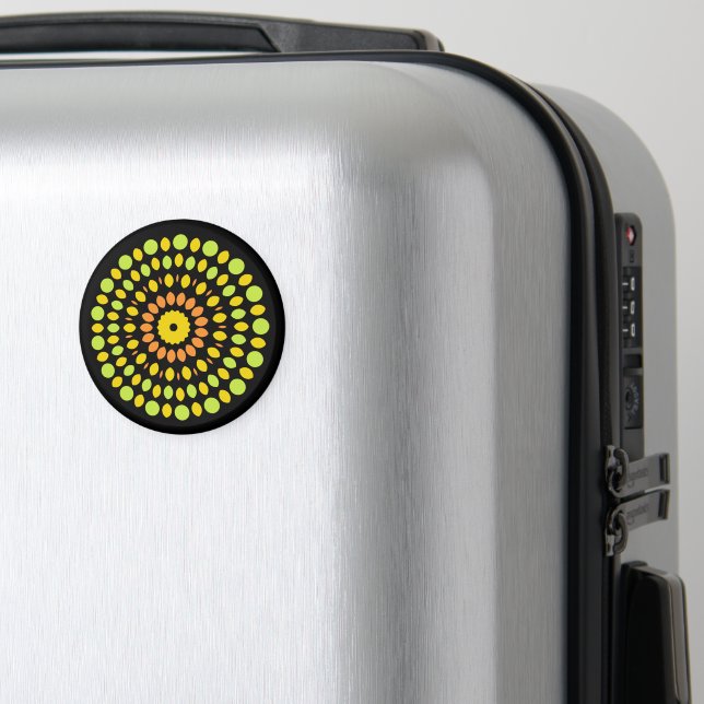 Citrus colours, green, yellow, orange, magnet (In Situ (Luggage))