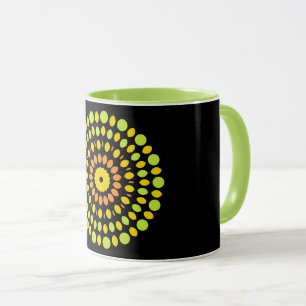 Citrus colours, lime green, mug