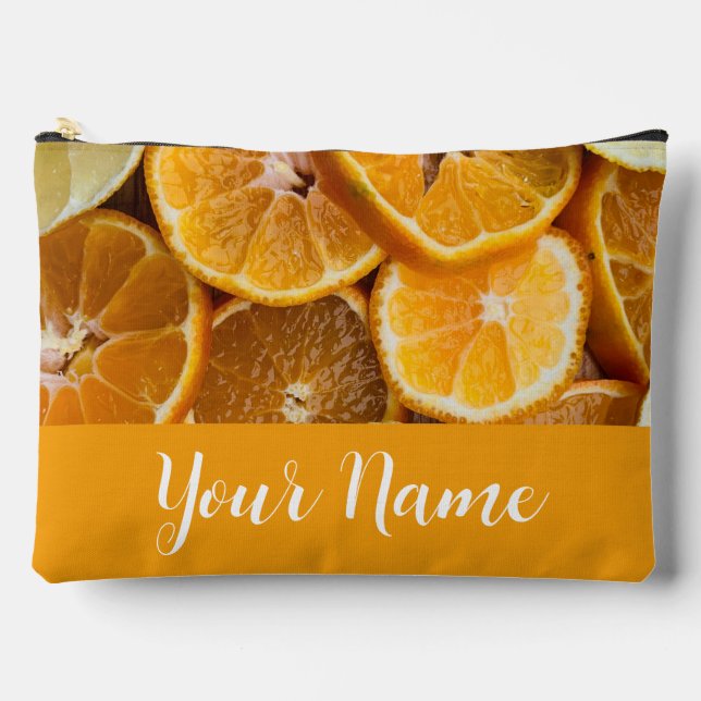 Citrus Colours Oranges & Lemons Accessory Pouch (Front)