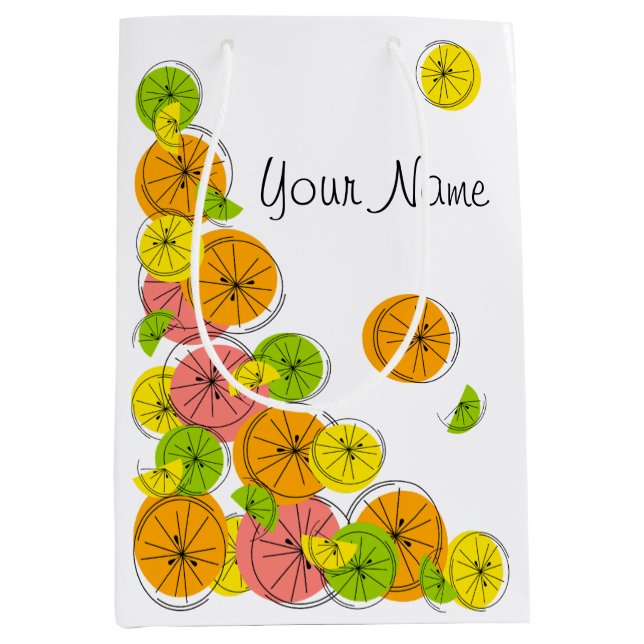 Citrus Corner Name gift bag medium (Front)