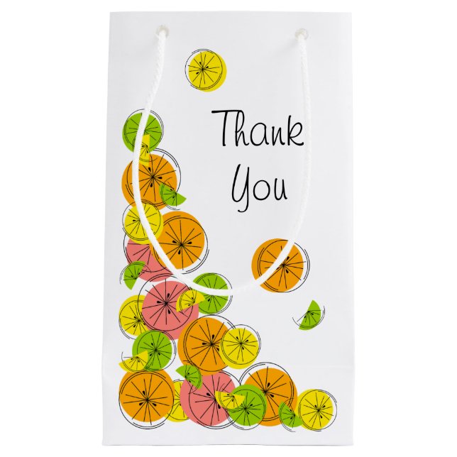 Citrus Corner Thank You gift bag small (Front)