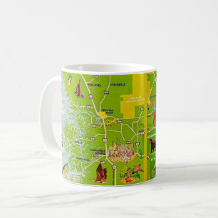 Citrus County Florida Vintage Map Mug