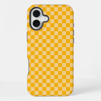 Citrus cream chequered board pattern